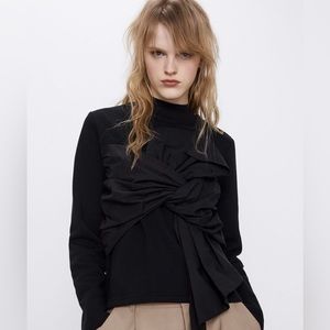 Zara Women’s Fashion Black Sweatshirt Size M